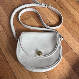 Coach - cream colored leather cross-body